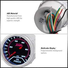 Load image into Gallery viewer, Universal JDM Sport 2&quot; / 52mm Analog Oil Pressure Gauge
