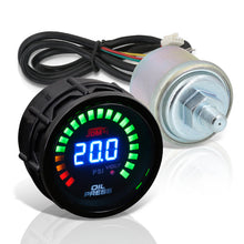 Load image into Gallery viewer, Universal JDM Sport 2" / 52mm LED Digital Oil Pressure Gauge
