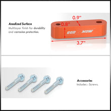 Load image into Gallery viewer, Acura Honda 22mm Aluminum Hood Riser Spacer Orange
