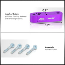 Load image into Gallery viewer, Acura Honda 22mm Aluminum Hood Riser Spacer Purple

