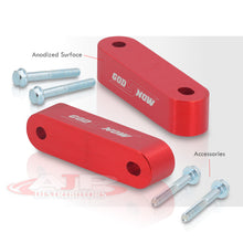 Load image into Gallery viewer, Acura Honda 22mm Aluminum Hood Riser Spacer Red
