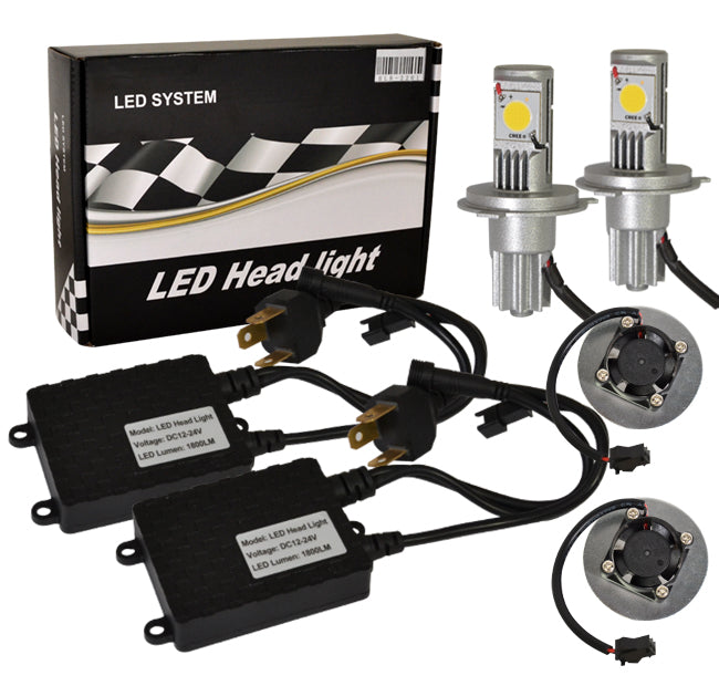 Super Bright LED H4 Hi/Lo Bulb Conversion Kit