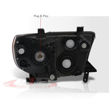 Load image into Gallery viewer, Toyota Tundra 2007-2013 / Sequoia 2008-2017 Factory Style Headlights Chrome Housing Clear Len Amber Reflector
