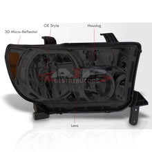 Load image into Gallery viewer, Toyota Tundra 2007-2013 / Sequoia 2008-2017 Factory Style Headlights Chrome Housing Smoke Len Amber Reflector

