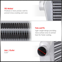 Load image into Gallery viewer, Universal Aluminum Intercooler (Tube &amp; Fin | Overall: 24.0" x 11.0" x 3.0" | Core: 16.5" x 11.0" x 2.75" | Inlet/Outlet: 2.5")
