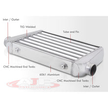 Load image into Gallery viewer, Universal Aluminum Intercooler (Tube &amp; Fin | Overall: 24.0" x 11.0" x 3.0" | Core: 16.5" x 11.0" x 2.75" | Inlet/Outlet: 2.5")
