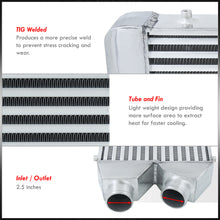 Load image into Gallery viewer, Universal Same Side Aluminum Intercooler (Tube &amp; Fin | Overall: 25.0&quot; x 11.0&quot; x 3.0&quot; | Core: 18.0&quot; x 11&quot; x 2.75&quot; | Inlet/Outlet: 2.5&quot;)
