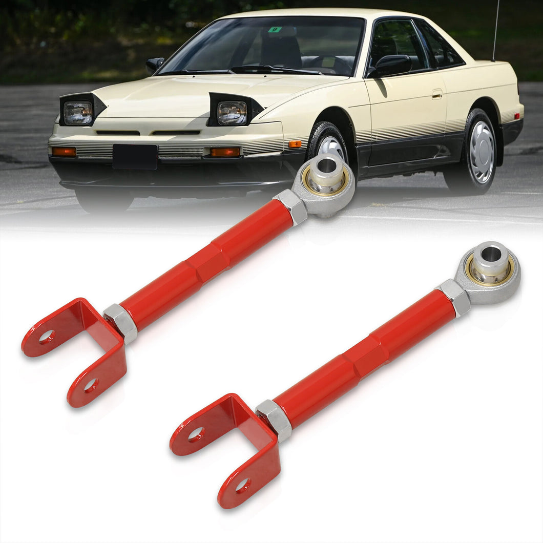 Nissan 240SX S13 S14 1989-1998 / 300ZX Z32 1990-1996 Rear Lower Adjustable Traction Control Arms Red