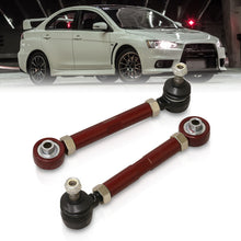 Load image into Gallery viewer, Mitsubishi Lancer EVO X 2008-2015 Rear Lower Adjustable Toe Control Arms Red
