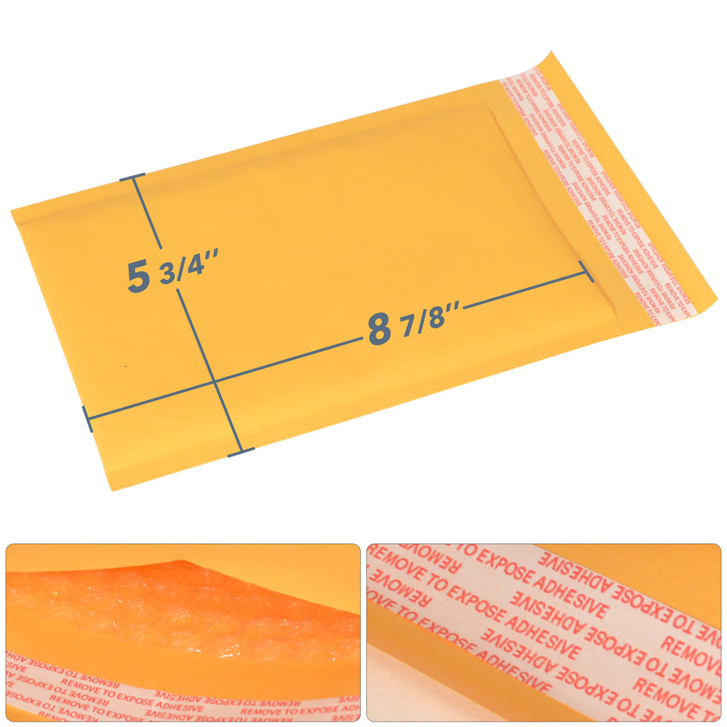 Padded Bubble Mailer # 0 Box 9inch x 7.5inch (250 pieces)