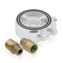 Load image into Gallery viewer, Oil Filter Pressure Sandwich Plate Chrome
