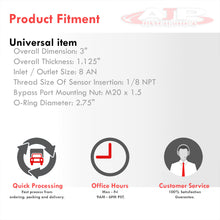 Load image into Gallery viewer, Oil Filter Pressure Sandwich Plate Chrome
