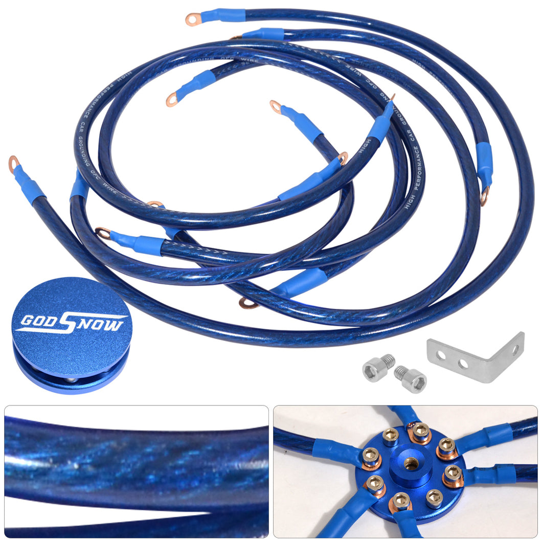 Godsnow Universal Ground Wire Kit Blue