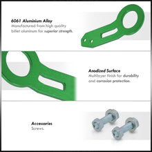 Load image into Gallery viewer, Universal 10mm Rear Tow Hook Kit Green
