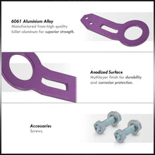Load image into Gallery viewer, Universal 10mm Rear Tow Hook Kit Purple

