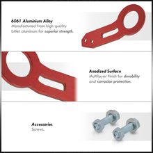 Load image into Gallery viewer, Universal 10mm Rear Tow Hook Kit Red
