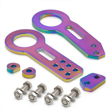 Load image into Gallery viewer, Universal 8mm Front and Rear Tow Hook Kit Neo Chrome
