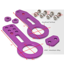 Load image into Gallery viewer, Universal 8mm Front and Rear Tow Hook Kit Purple
