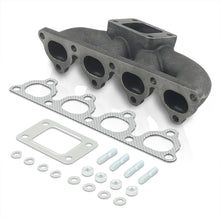 Load image into Gallery viewer, Honda Civic 1988-2000 / CRX 1988-1991 / Del Sol 1993-1997 D-Series D15 D16 Cast Iron Turbo Manifold (Keeps AC &amp; PS)
