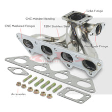 Load image into Gallery viewer, Eagle Talon 1990-1999 / Mitsubishi Eclipse 1995-1999 / Lancer EVO 2002-2006 4G63 2.0L T3/T4 Stainless Steel Turbo Manifold (35mm/38mm Wastegate Flange)
