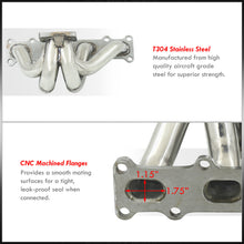 Load image into Gallery viewer, Ford Escort 1991-1996 / Mazda Miata MX5 1994-2005 / Protégé 1990-1998 / Mercury Tracer 1991-1996 1.8L T25/T28 Stainless Steel Turbo Manifold
