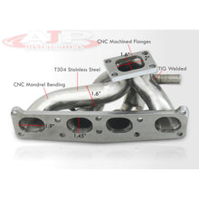 Load image into Gallery viewer, Ford Probe 1994-1997 / Mazda 626 1993-2002 / MX6 1993-1997 / Protégé 1993-2003 1.8L 2.0L T2 Stainless Steel Turbo Manifold

