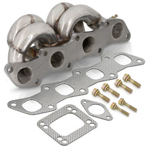 Load image into Gallery viewer, Nissan 240SX 1989-1998 KA24 T3/T4 Top Mount Stainless Steel Turbo Manifold
