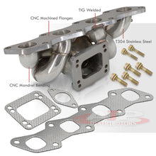 Load image into Gallery viewer, Nissan 240SX 1989-1998 KA24 T3/T4 Top Mount Stainless Steel Turbo Manifold
