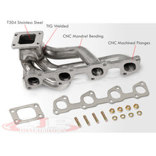 Load image into Gallery viewer, Volvo 240 1990-1993 / 740 1989-1993 / 940 1992-1995 2.3L SOHC T3/T4 Stainless Steel Turbo Manifold
