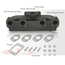 Load image into Gallery viewer, Volkswagen Beetle 1998-2005 / Cabrio 1995-2002 / Golf MK3 MK4 1985-2005 / Jetta MK3 MK4 1990-2005 / Passat B4 1990-1997 2.0L 8V 2.0L Cast Iron Turbo Manifold

