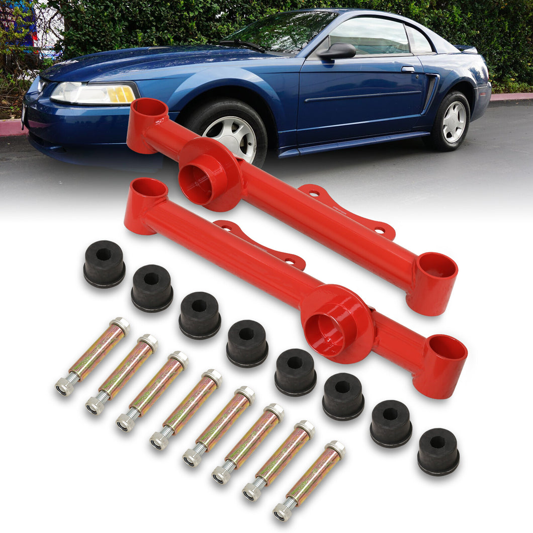 Ford Mustang 1979-2004 Rear Lower Control Arms Red (Excluding 1999-2004 Cobra)