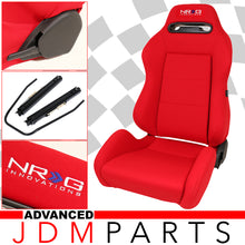Load image into Gallery viewer, NRG Type R Cloth Sport Seat Red w/ Red Stitching (Left)

