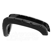 Load image into Gallery viewer, Chevrolet Silverado 1999-2006 / GMC Sierra 1999-2006 Front &amp; Rear Pocket Rivet Style Wheel Well Fender Flares Black
