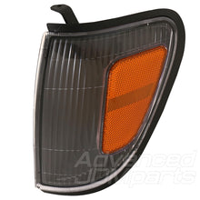 Load image into Gallery viewer, Toyota Tacoma 97-00 2WD Corner Lamp Clear Lens Black Housing Amber Reflector

