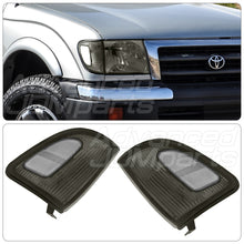 Load image into Gallery viewer, Toyota Tacoma 97-00 2WD Corner Lamp Smoke Lens Chrome Housing Clear Reflector

