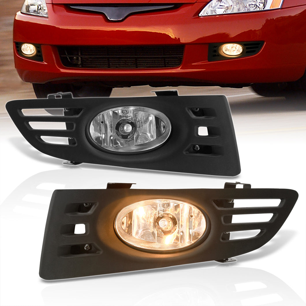 Honda Accord 2DR 2003-2005 Front Fog Lights Clear Len (Includes Switch & Wiring Harness)
