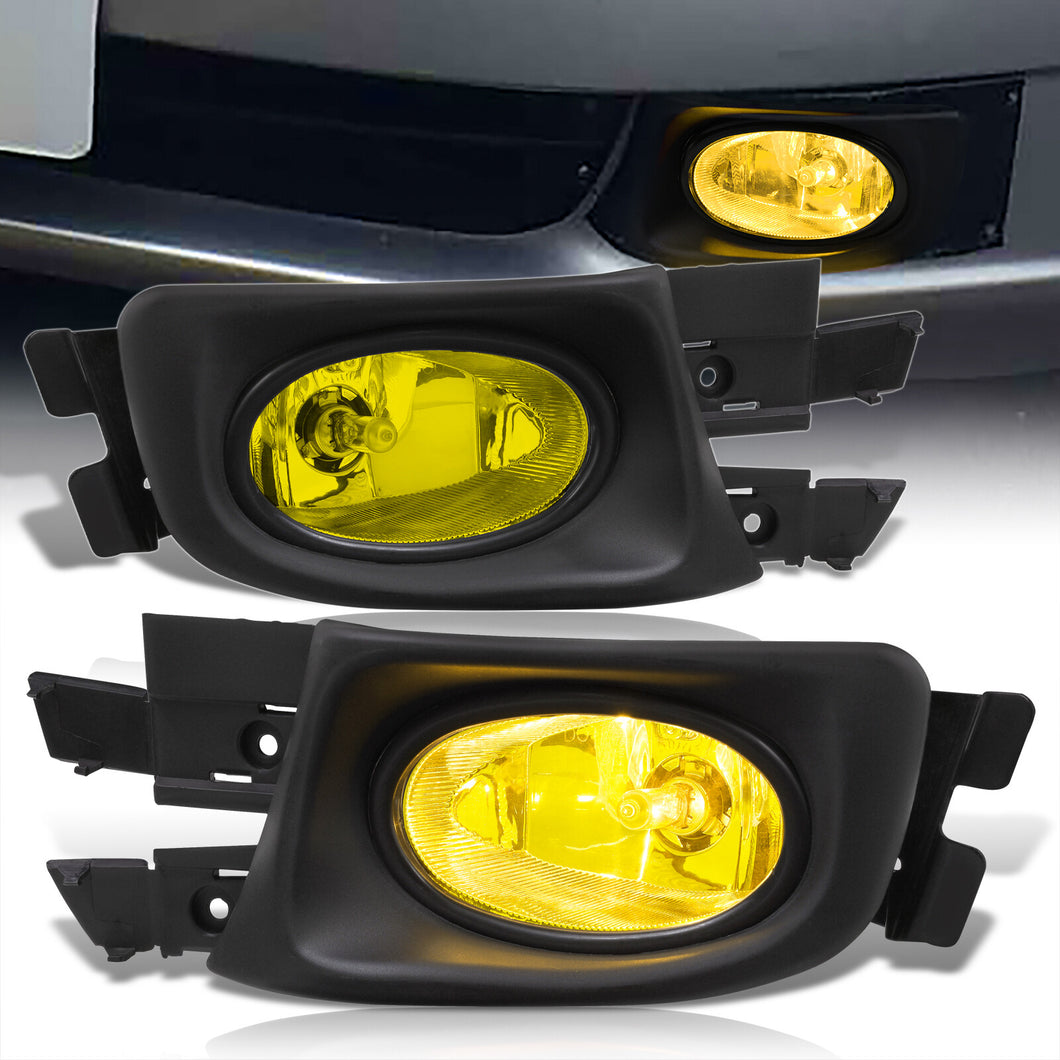Honda Accord 4DR 2003-2005 Front Fog Lights Yellow Len (Includes Switch & Wiring Harness)