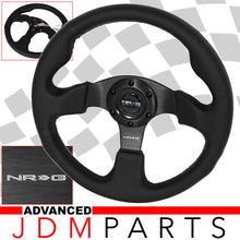 Load image into Gallery viewer, NRG Style Leather Steering Wheel 320mm w/ Black Stitch
