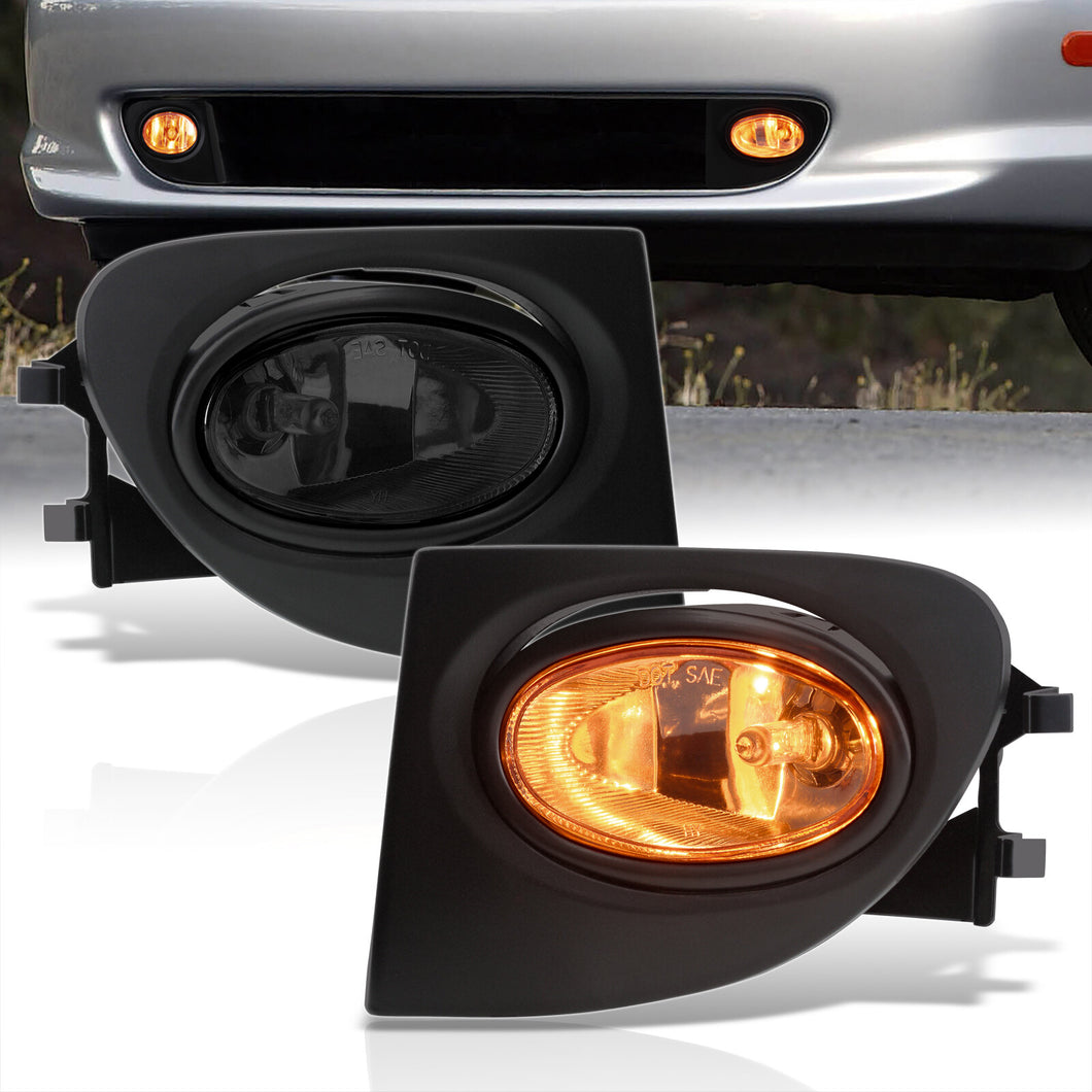 Honda Civic SI 2002-2005 Front Fog Lights Smoked Len (Includes Switch & Wiring Harness)