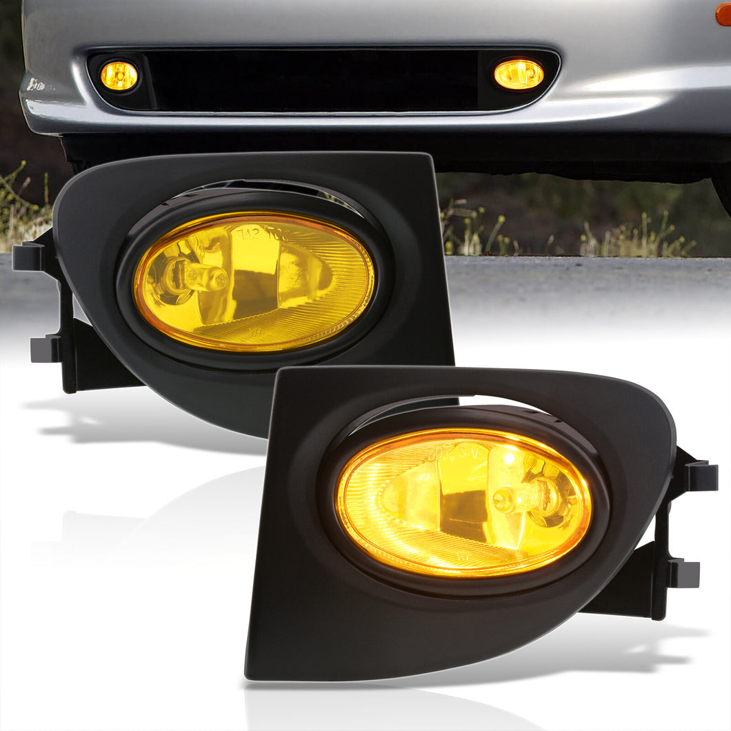 Honda Civic SI 2002-2005 Front Fog Lights Yellow Len (Includes Switch & Wiring Harness)