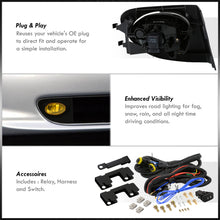 Load image into Gallery viewer, Honda Civic SI 2002-2005 Front Fog Lights Yellow Len (Includes Switch &amp; Wiring Harness)

