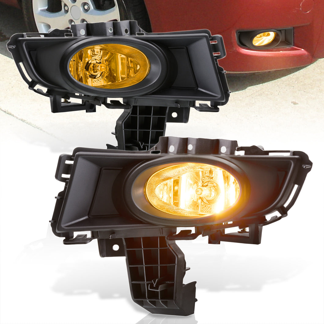 Mazda 3 4DR 2007-2009 Front Fog Lights Yellow Len (Includes Switch & Wiring Harness)
