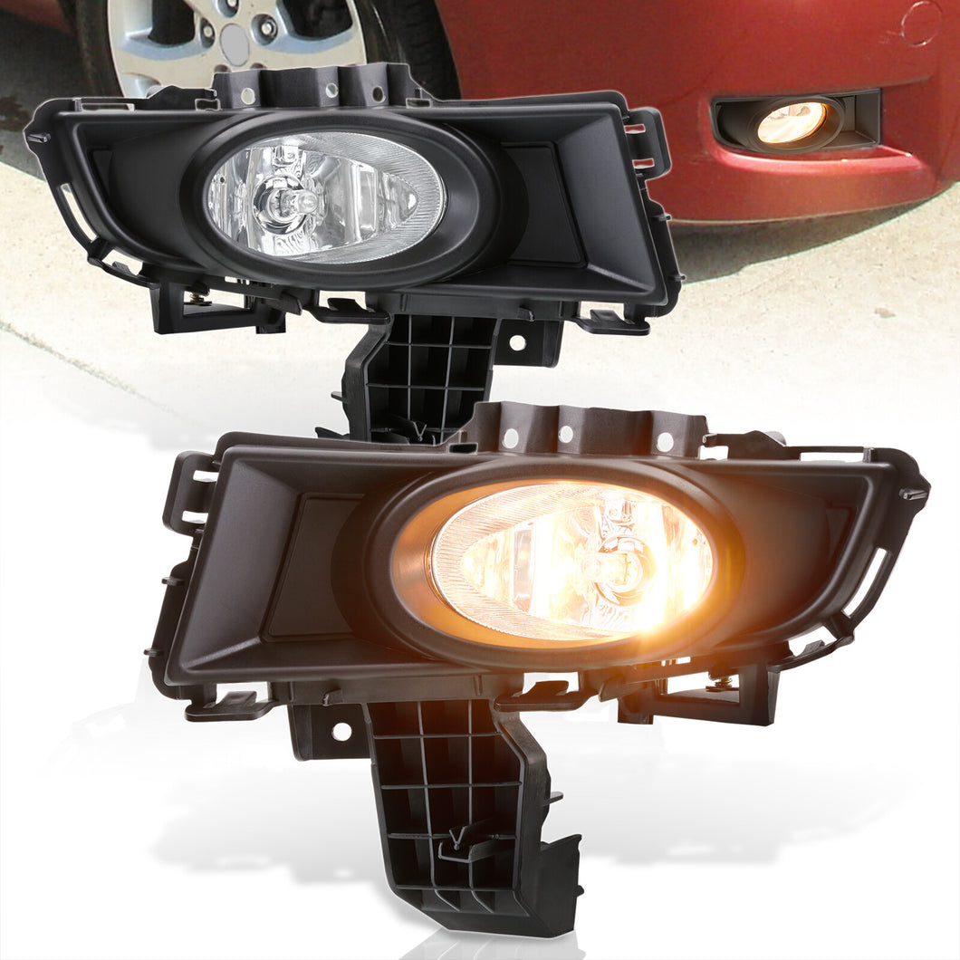Mazda 3 4DR 2007-2009 Front Fog Lights Clear Len (Includes Switch & Wiring Harness)