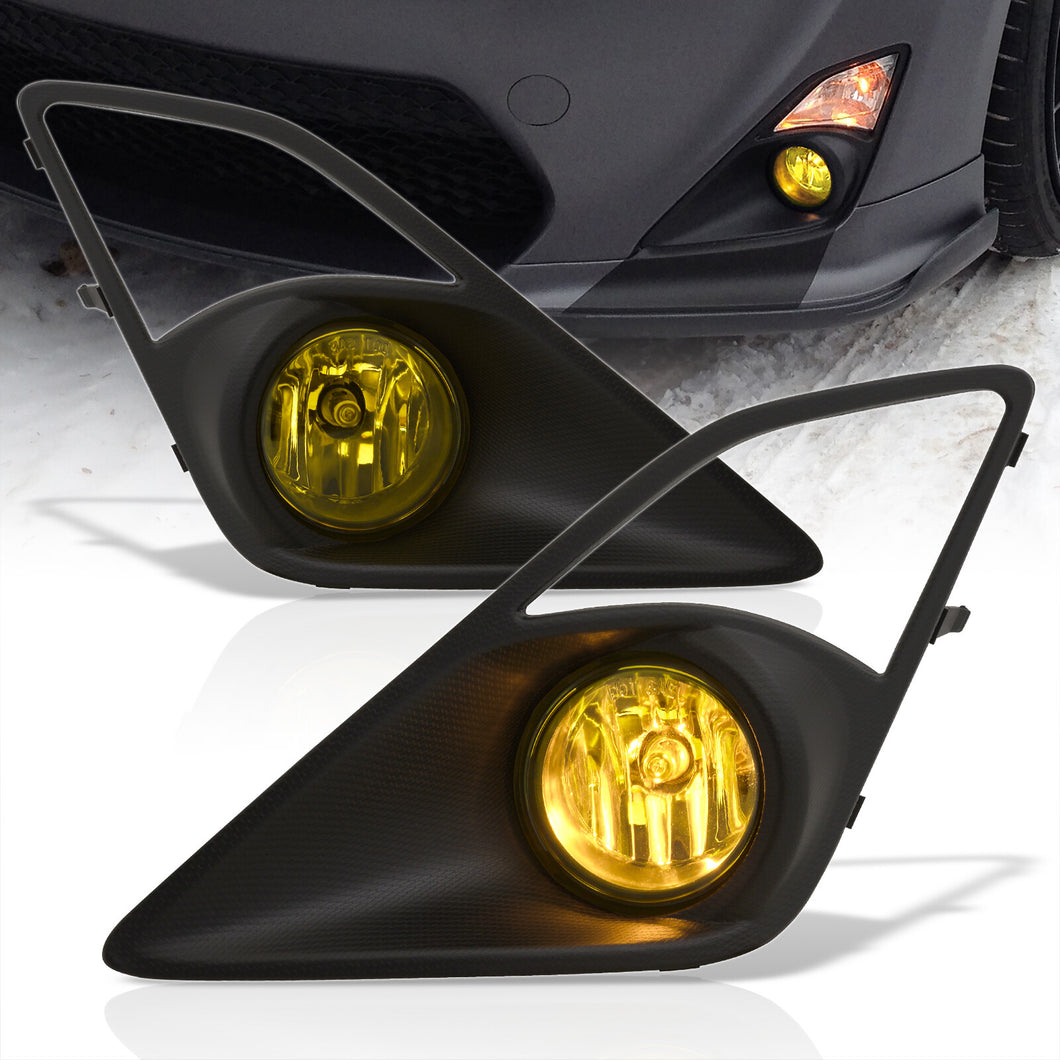 Scion FRS 2012-2016 Front Fog Lights Yellow Len (Includes Switch & Wiring Harness)