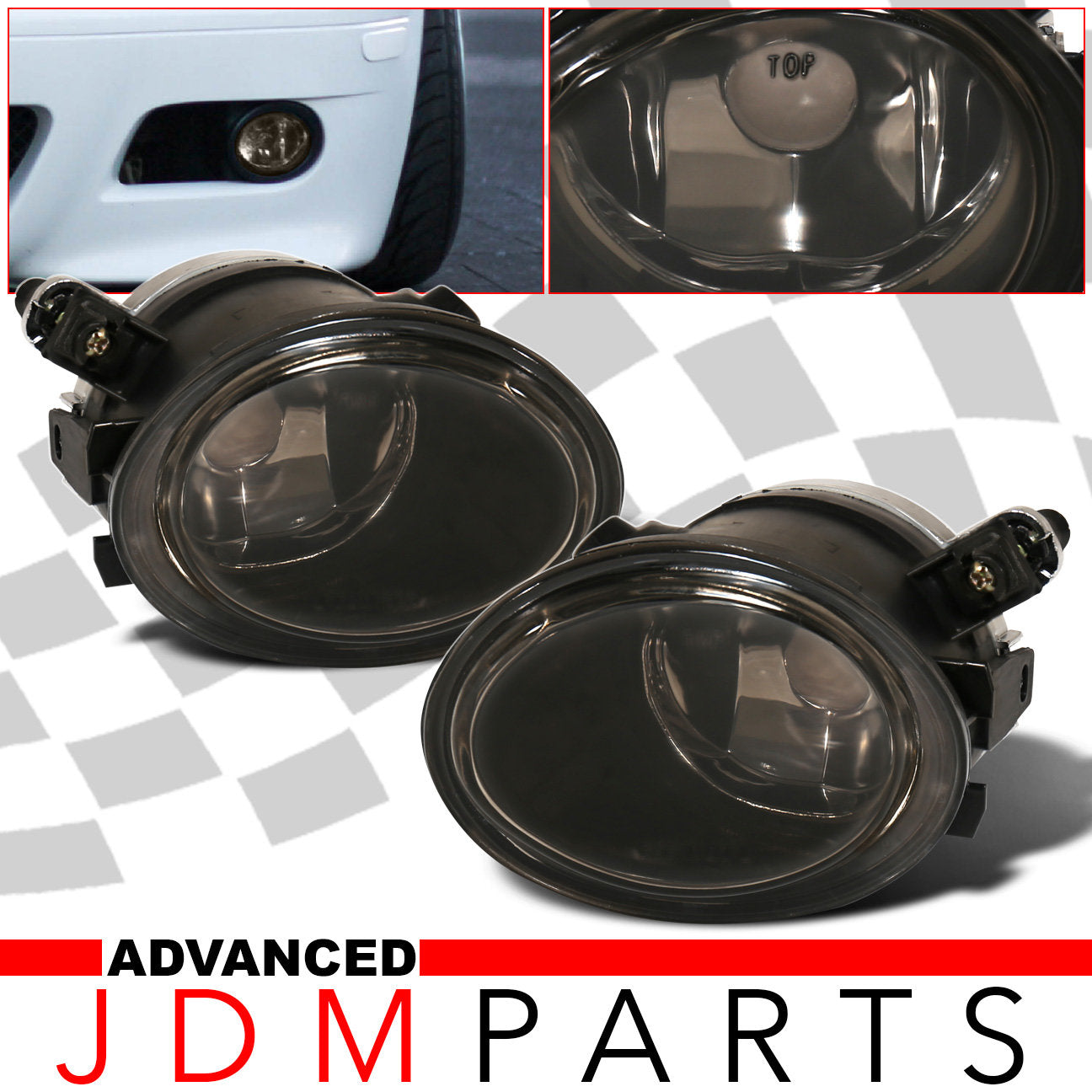 BMW 3 Series E46 M3 2001-2006 Front Fog Lights Smoked Len (No Switch ...