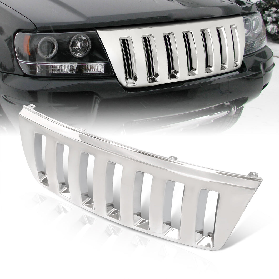 Jeep Grand Cherokee 1999-2004 Vertical Style Front Grille Chrome