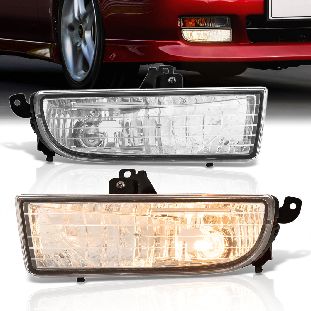 Honda Prelude 1997-2001 Front Fog Lights Clear Len (Includes Switch & Wiring Harness)