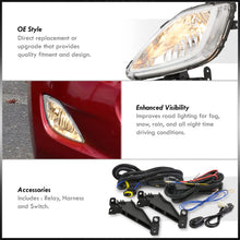 Load image into Gallery viewer, Hyundai Elantra 2011-2013 Front Fog Lights Clear Len (Includes Switch &amp; Wiring Harness)
