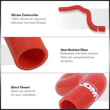Load image into Gallery viewer, Mitsubishi Lancer EVO 4G63 2001-2007 Silicone Radiator Hoses Red
