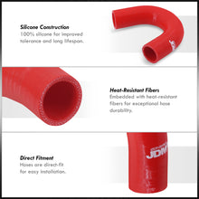 Load image into Gallery viewer, Mitsubishi Lancer EVO X 2008-2015 Silicone Radiator Hoses Red
